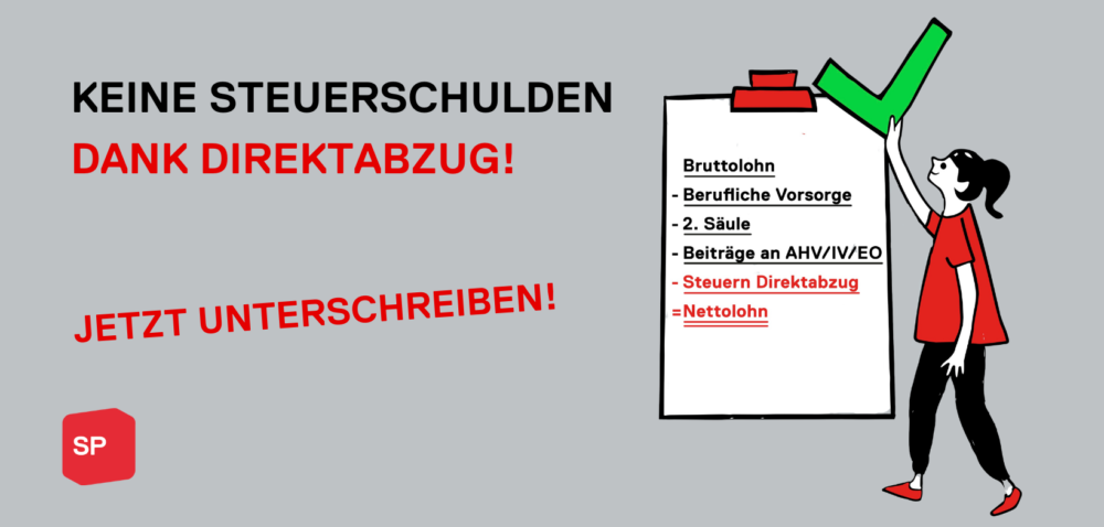 Initiative «Keine Steuerschulden dank Direktabzug»